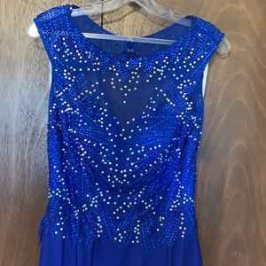 Clarise blue full length gown